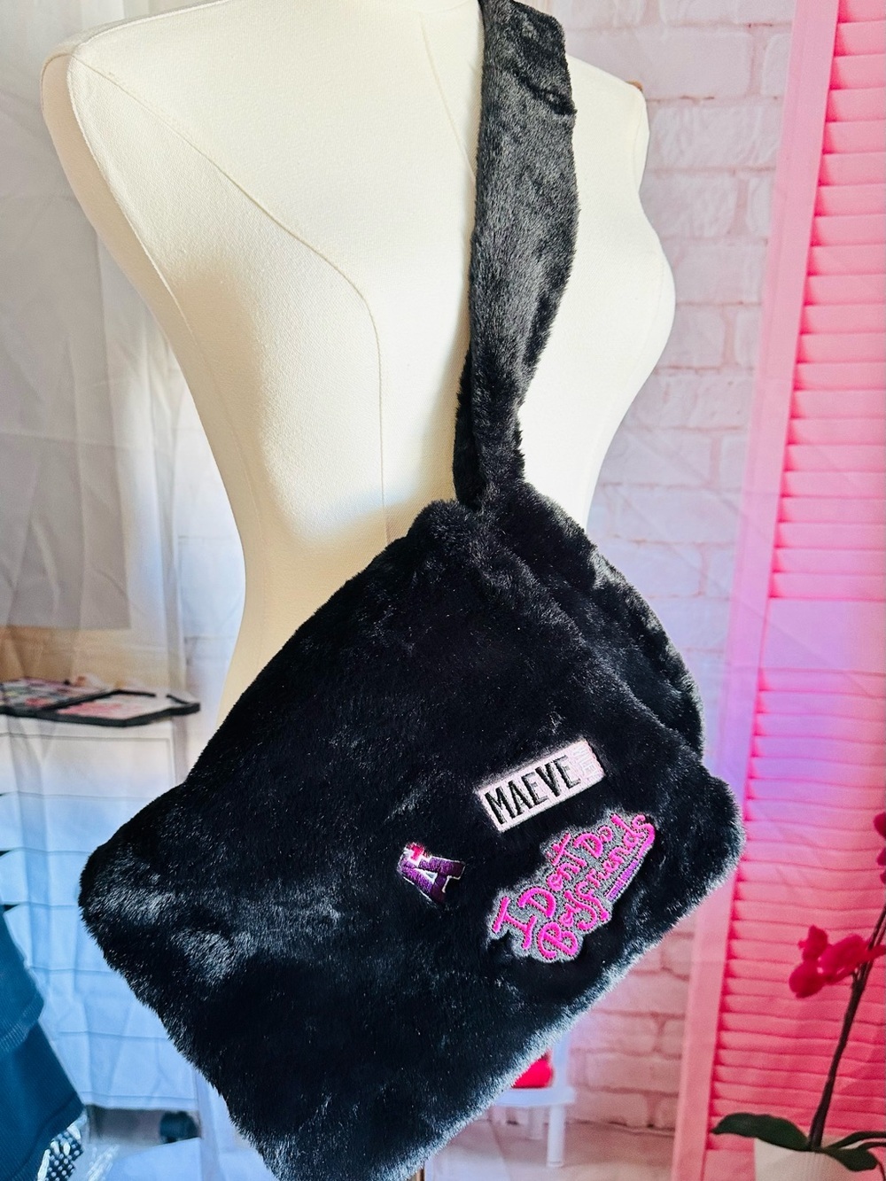 H&M x Sex Education Faux Fur Shoulder Bag | Limited Collection